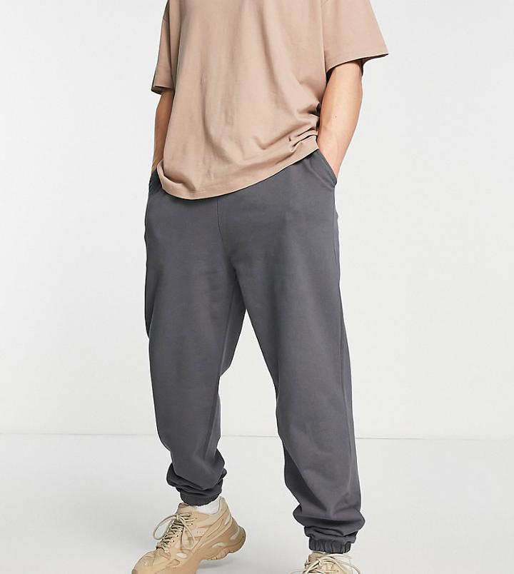 Collusion Sweatpants In Charcoal-gray