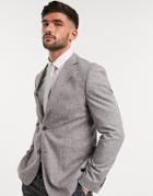 Harry Brown Slim Fit Blazer-grey