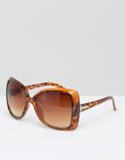 7x Oversized Sunglasses - Brown