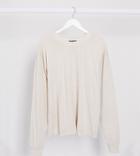 Asos Design Tall Oversized Long Sleeve T-shirt With Cuff Detail In Washed Stone-neutral
