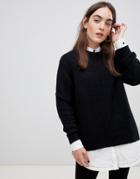 B.young Round Neck Sweater-black