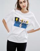 Cheap Monday Bolt Logo T-shirt - White