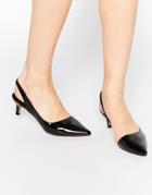 Ravel Sling Mid Heeled Shoes - Black