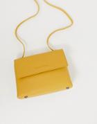 Claudia Canova Foldover Cross Body Bag - Yellow