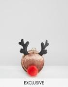 Valery Exclusive Reindeer Cross Body Bag - Brown