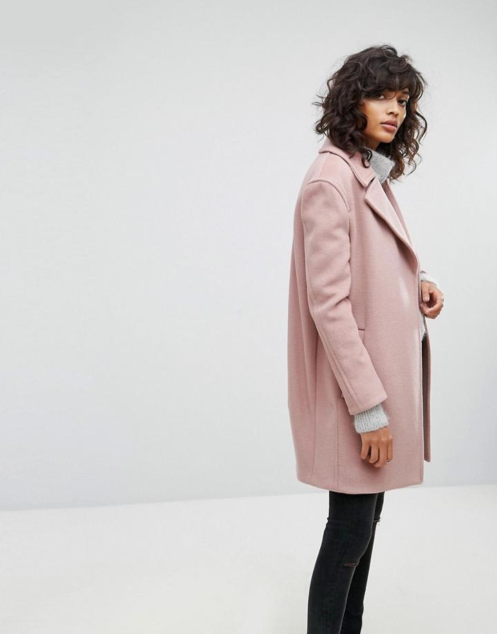 All Saints Remi Oversized Coat - Pink
