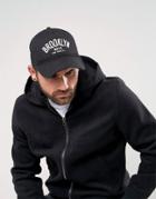 New Era A-frame Trucker Cap With Chainstitch Brooklyn Nets - Black