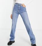 Dr Denim Tall Moxy Mid Rise Straight Leg Jeans In Light Wash-blue