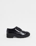 London Rebel Heeled Loafers In Black