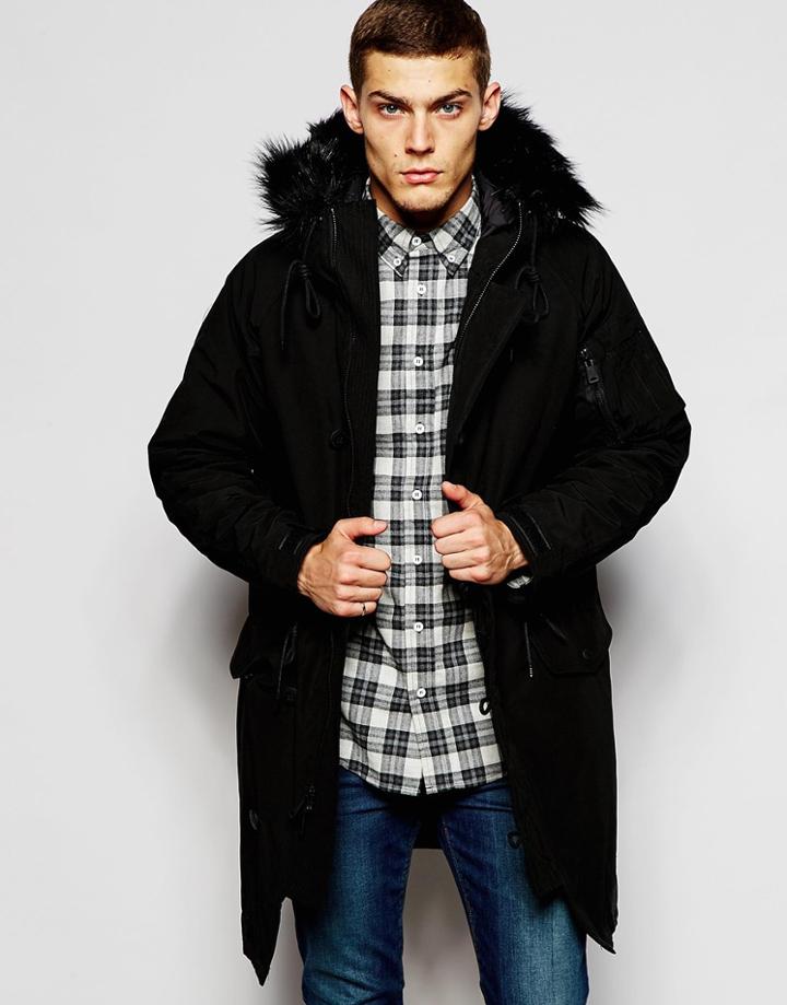 Penfield Shower Proof Paxton Insulated Parka - Black