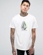 Volcom Minor Bsc T-shirt In White Paint - White