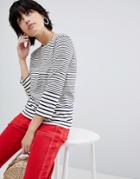 Warehouse Long Sleeve Stripe T-shirt - Multi