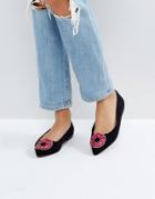 Asos Layer Cake Doughnut Ballet Flats - Black