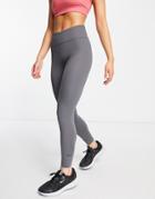 Nike Training Dri-fit One Luxe 7/8 Leggings In Gray