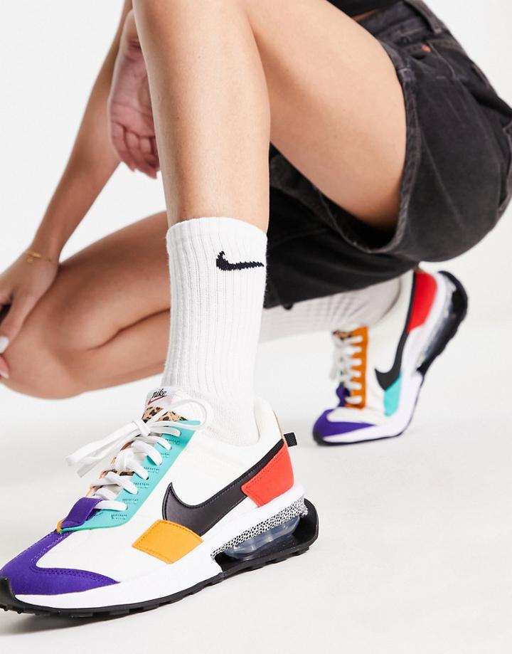 Nike Air Max Pre-day Se Sneakers In Summit White/multi