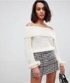 Vero Moda Off The Shoulder Sweater - Cream