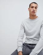 Burton Menswear Crew Neck Sweater In Gray - Gray