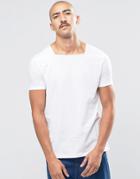 Asos Smart T-shirt With Square Neck In White - White