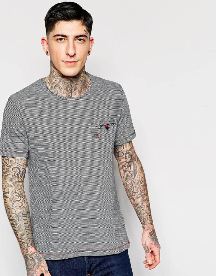 Original Penguin Pocket T-shirt - 413 Dark Sapphire