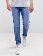 Wrangler Slim Fit Jeans In Dark Pop - Blue