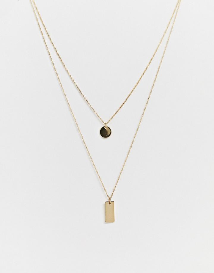 Weekday Necklace In Gold - Gold