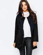 Style London Jacket With Fringing - Black