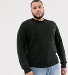 French Connection Plus Crew Neck Sweater-green