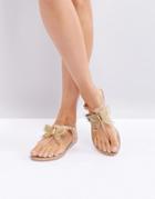 Melissa Solar Butterfly Flat Sandal - Beige