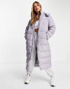 The North Face Triple C Puffer Coat In Gray