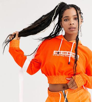 Db Berdan Hoodie With Back Print In Neon Two-piece-multi
