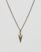 Seven London Necklace In Gold With Arrow Pendant - Gold