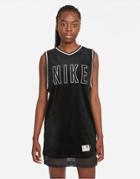 Nike X Serena Design Crew Basketball Jersey Dress In Black