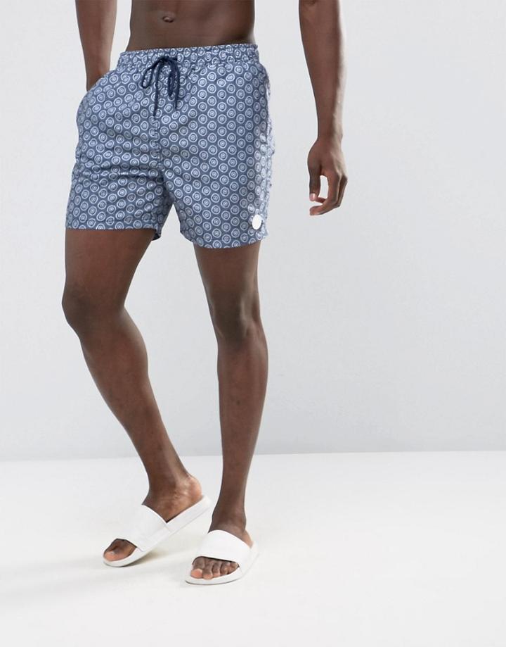 Threadbare Geo Swim Short - Gray