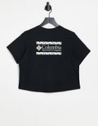 Columbia Rapid Ridge Cropped T-shirt In Black