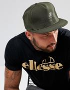 Ellesse Snapback Cap With Tonal Logo In Green - Green