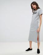Hugo Logo T-shirt Dress - Gray