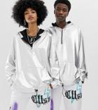 Collusion Unisex Silver Hoodie - Silver