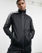 Bershka Tracksuit Jacket In Black - Part Of A Set