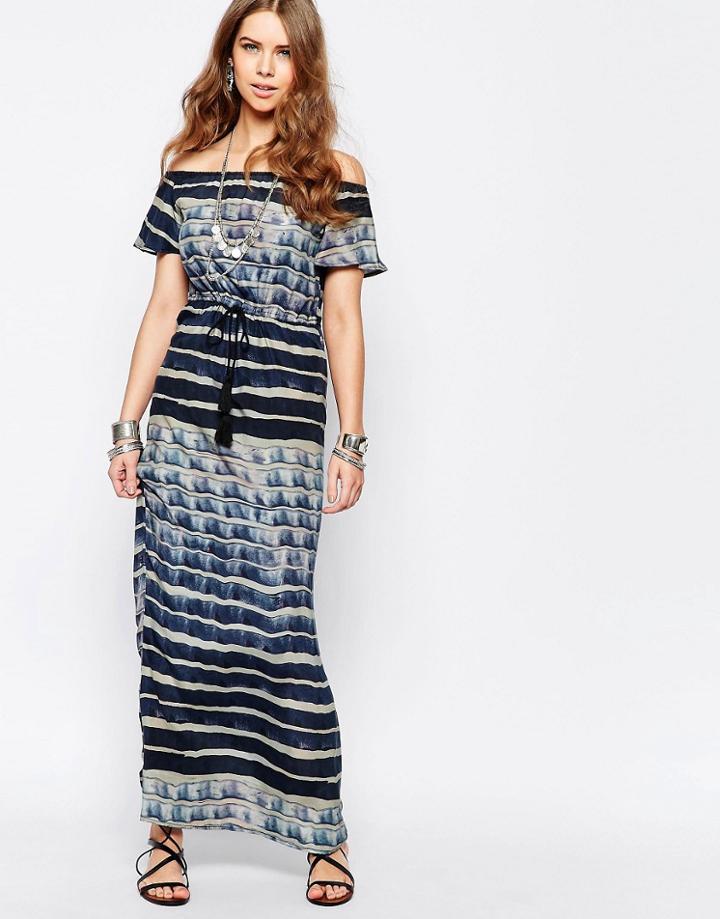 Stevie May Water Stripe Maxi Dress - Multi