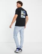 Nautica Competition Turtle Back Print T-shirt In Black
