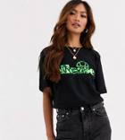 Ellesse T-shirt With Neon Snake Logo-black