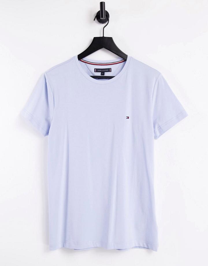 Tommy Hilfiger Small Icon Slim Fit T-shirt In Light Blue-blues
