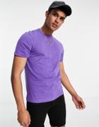 Farah Danny Organic Cotton T-shirt In Purple