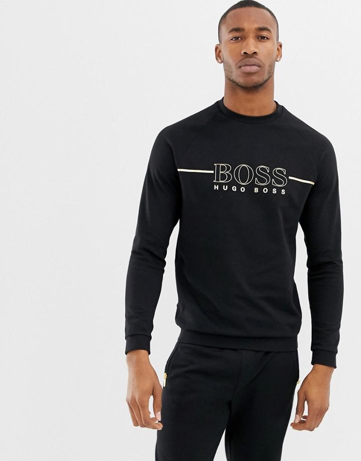 Boss Bodywear Logo Crew Neck Sweat - Black
