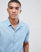 New Look Denim Shirt In Light Blue Wash - Blue