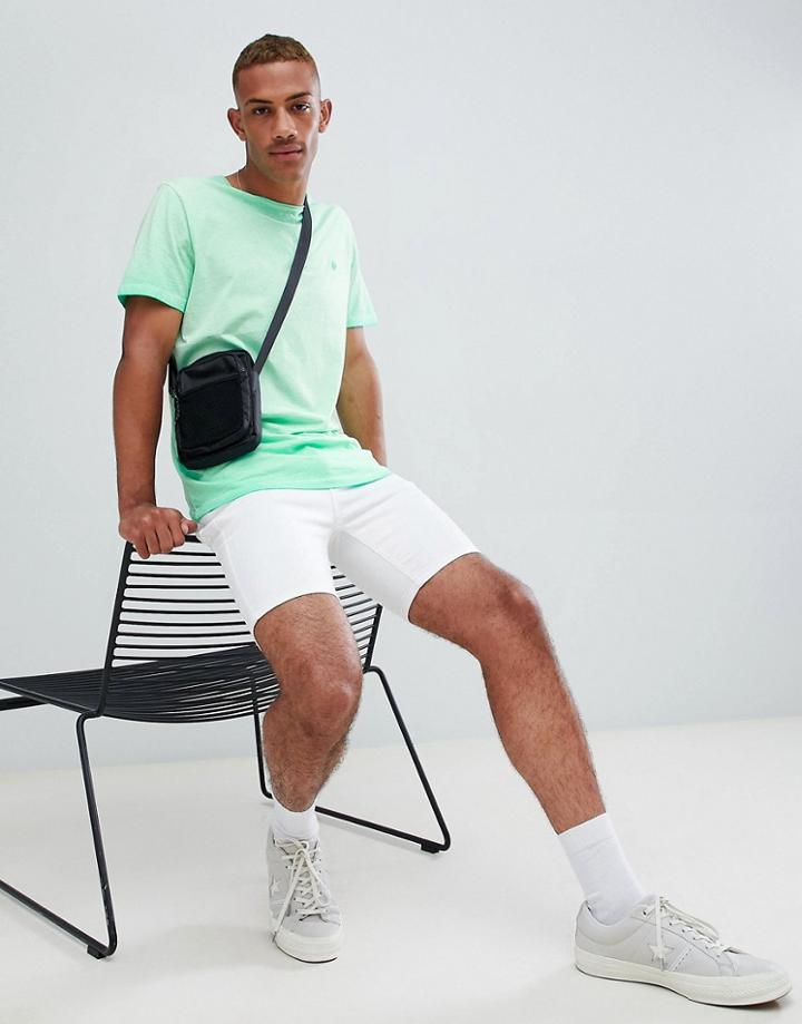 Jack & Jones Originals Neon T-shirt With Scoop Neck - Green
