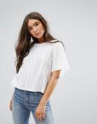 Traffic People Laser Cut Out Top - White