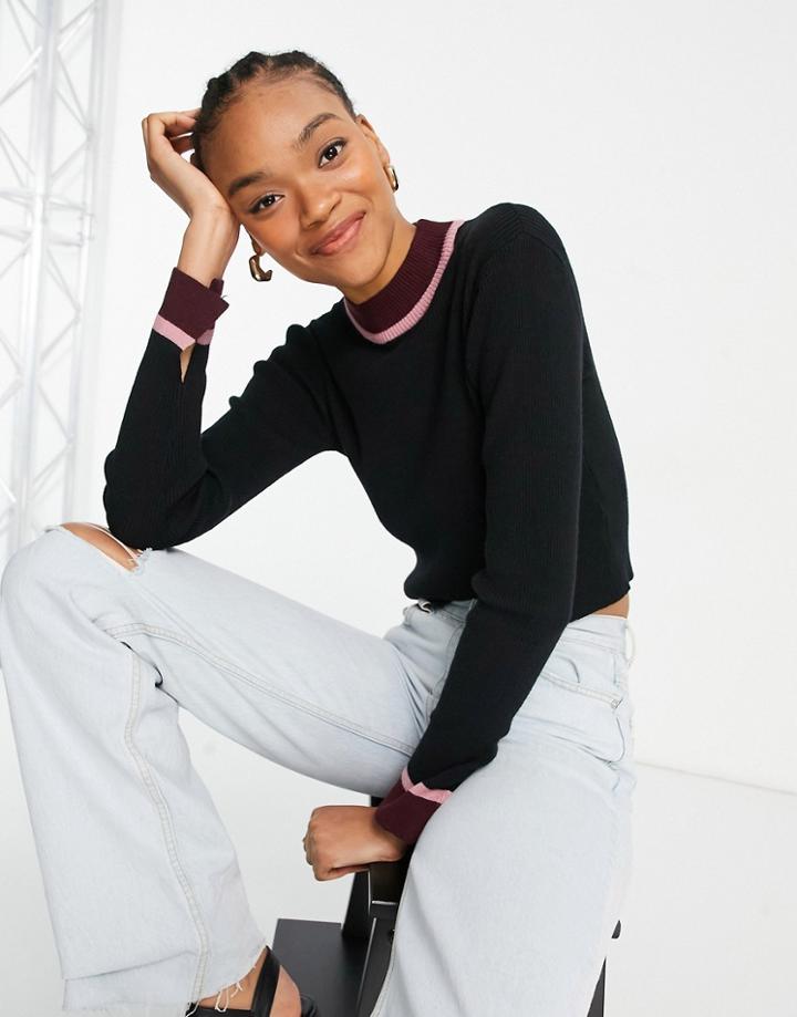 Native Youth Color Block Knitted Sweater-multi