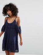 D.ra Nancy Cold Shoulder Dress - Navy