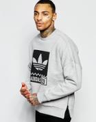 Adidas Originals Sweatshirt With Street Graphic Aj7707 - Gray